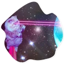 😡 emoji SpaceCats @StikeryTG Telegram sticker 7 of 25