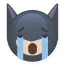 😭 emoji Batman @StikeryTG Telegram sticker 6 of 20