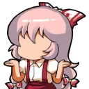 😶 emoji Emoting Mokou Telegram sticker 17 of 71