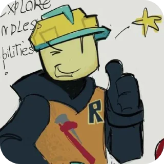 🛠 emoji ❁builderman pack by @hrynya Telegram sticker 9 of 80