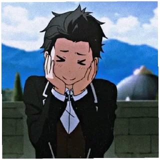 🥰 emoji Natsuki Subaru Telegram sticker 5 of 22