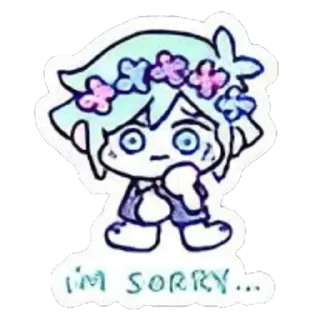 😢 emoji omori stickers!! Telegram sticker 16 of 47