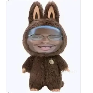 🫥 emoji Labubu Telegram sticker 5 of 44
