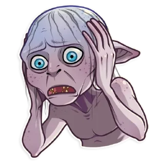 Sticker from Gollum (@dailystkrbot)