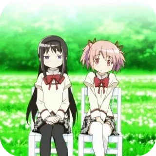 🥺 emoji 🎀Madoka and Homura🪻 @MadokaMagicaDailyConfession Telegram sticker 22 of 120