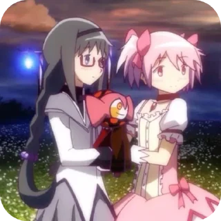 🥰 emoji 🎀Madoka and Homura🪻 @MadokaMagicaDailyConfession Telegram sticker 18 of 120