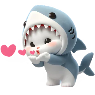 😘 emoji Пушистые акулы @MoiStikiBot Telegram sticker 10 of 40