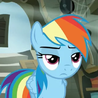 🤨 emoji Поня Telegram sticker 18 of 50