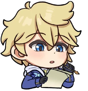 ✍ emoji mika genshin// Telegram sticker 8 of 10