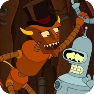 🫨 emoji Bender futurama Telegram sticker 12 of 70