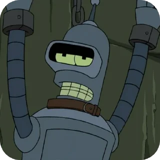 🙄 emoji Bender futurama Telegram sticker 19 of 70