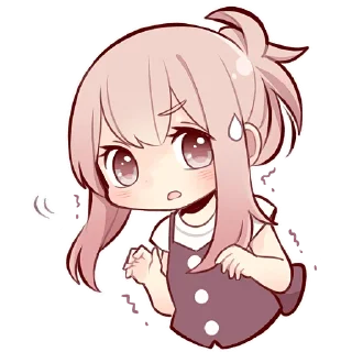 😪 emoji Коричневая-тян @Nyasticks Telegram sticker 17 of 42