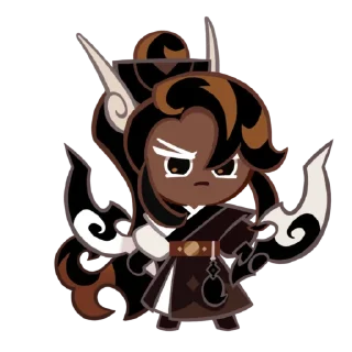 Sticker from Caramel arrow cookie