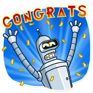 😄 emoji Bender Telegram sticker 21 of 30