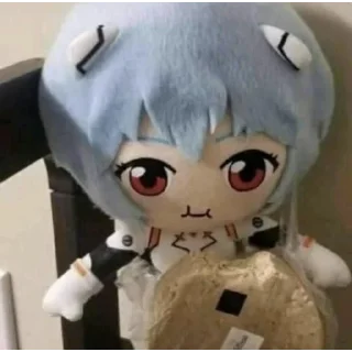 Sticker from Rei plush by @Sosnova_shyshechka