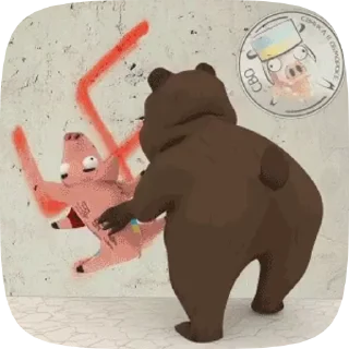 🧺 emoji СВО - свинка в обмороке Telegram sticker 6 of 14