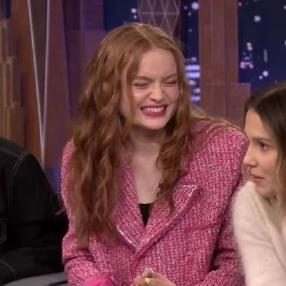 😁 emoji Sadie Sink Telegram sticker 8 of 15