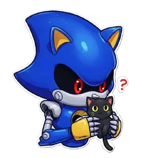 😼 emoji Метал Соник💫 Telegram sticker 18 of 25