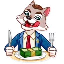 🍽 emoji The Wolf of Wall Street Telegram sticker 18 of 40