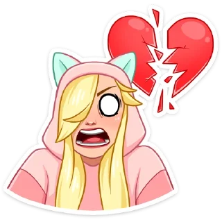 💔 emoji Лина - @stickers_vk Telegram sticker 20 of 48