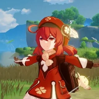 🟥 emoji Стикеры Дилюка Telegram sticker 11 of 64