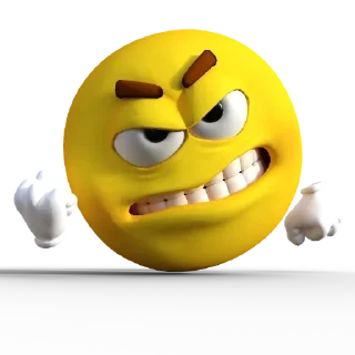 😡 emoji Жёлтые Колобки от ℂ𝕙𝕒𝕤𝕚𝕜𝕚𝕤 ⍟ Telegram sticker 12 of 12