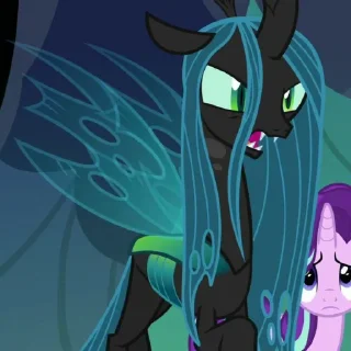 👿 emoji Queen Chrysalis | @MyLittlePony_bots Telegram sticker 19 of 90