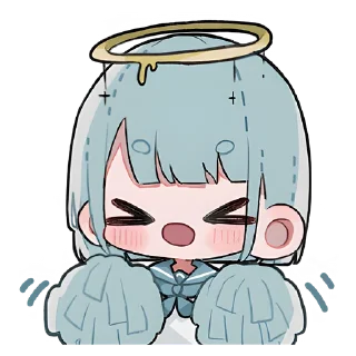 Sticker from Девочки ангелы @nyasticks