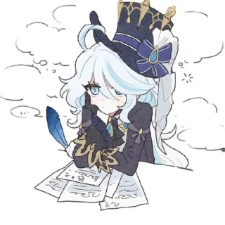 💧 emoji Furina![The author @Eutrechter Telegram sticker 20 of 79