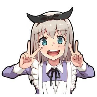✌️ emoji Горничная @Nyasticks Telegram sticker 14 of 41