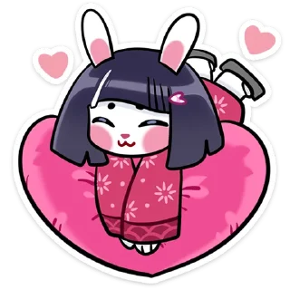 ❤ emoji Усагичи @nyasticks Telegram sticker 9 of 49