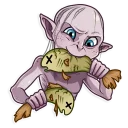 🍔 emoji Gollum Telegram sticker 22 of 25