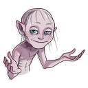 🤷‍♂️ emoji Gollum Telegram sticker 11 of 25