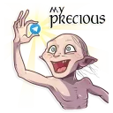 💎 emoji Gollum Telegram sticker 13 of 25