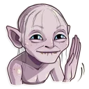 👋 emoji Gollum Telegram sticker 5 of 25