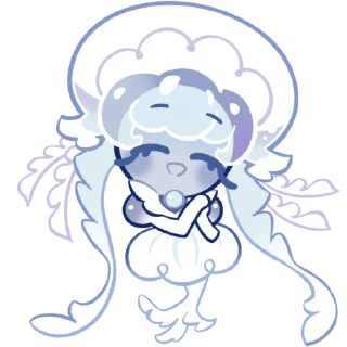 Sticker from Frilled Jellyfish cookie