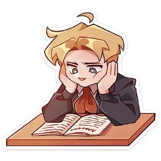 😕 emoji Школьник Владик :: @stickroom Telegram sticker 20 of 48