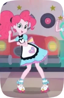 Sticker from pinkie pie EG animation