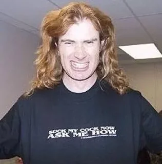 😁 emoji Dave Mustaine @LinaShotgun Telegram sticker 20 of 120