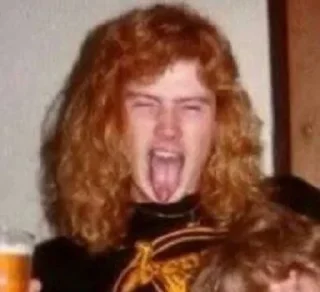 😝 emoji Dave Mustaine @LinaShotgun Telegram sticker 24 of 120