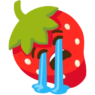 😭 emoji 🍓 Telegram sticker 9 of 110