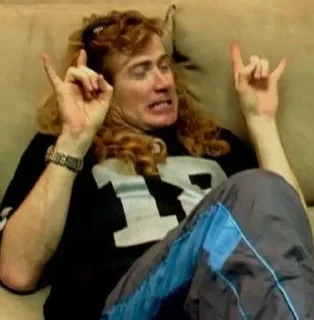 🧡 emoji Dave Mustaine Telegram sticker 11 of 84