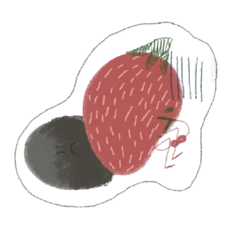 🌟 emoji клубника :-) @weirddsweaterr Telegram sticker 9 of 10