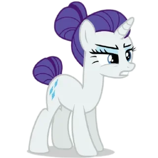 😤 emoji Рарити ☆🤍💜 / созд: @Hexexexe Telegram sticker 19 of 59