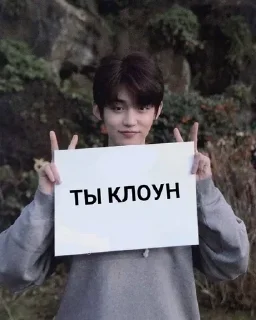 Sticker from Корейцы с табличками