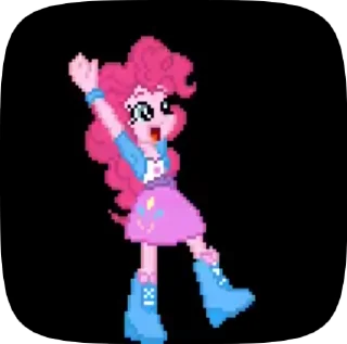 🤓 emoji pinkie pie EG animation Telegram sticker 24 of 31