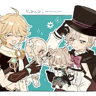 🥺 emoji Fontaine family 🎪🤹‍♂✨ Telegram sticker 10 of 27
