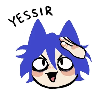 🫡 emoji catboi @this_is_sticker_party Telegram sticker 13 of 45