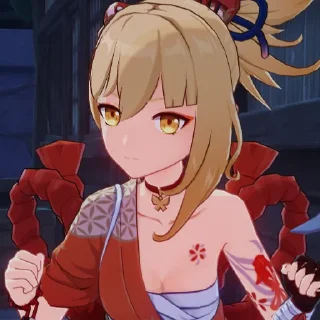 😊 emoji I believe in yoimiya supremacy Telegram sticker 11 of 53