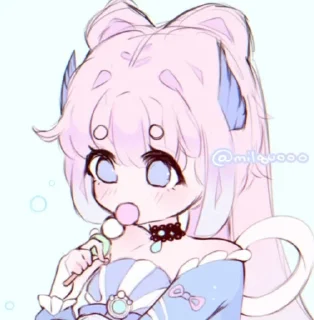 💗 emoji Kokomi Telegram sticker 18 of 53